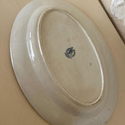 Aged Terre de Fer Oval Serving Dish
