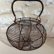 Antique French Egg Basket