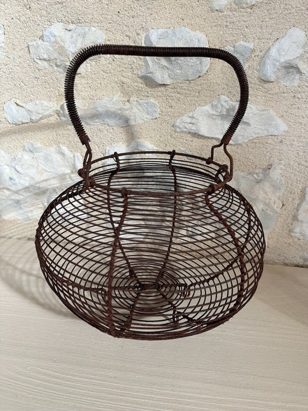 Antique French Egg Basket
