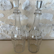 Pair of Crystal Baccarat Wine Carafes