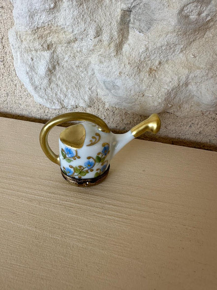 Limoges Watering Can Trinket Box