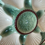 Vintage French Longchamp Oyster Plates & Server Set