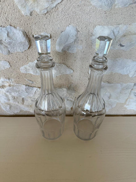 Pair of Crystal Baccarat Wine Carafes