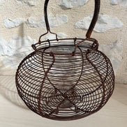 Antique French Egg Basket