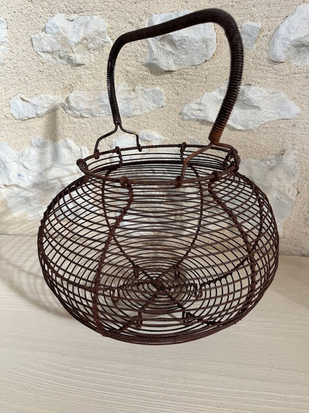 Antique French Egg Basket