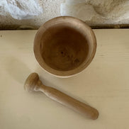 Vintage Wooden Pestal and Mortar