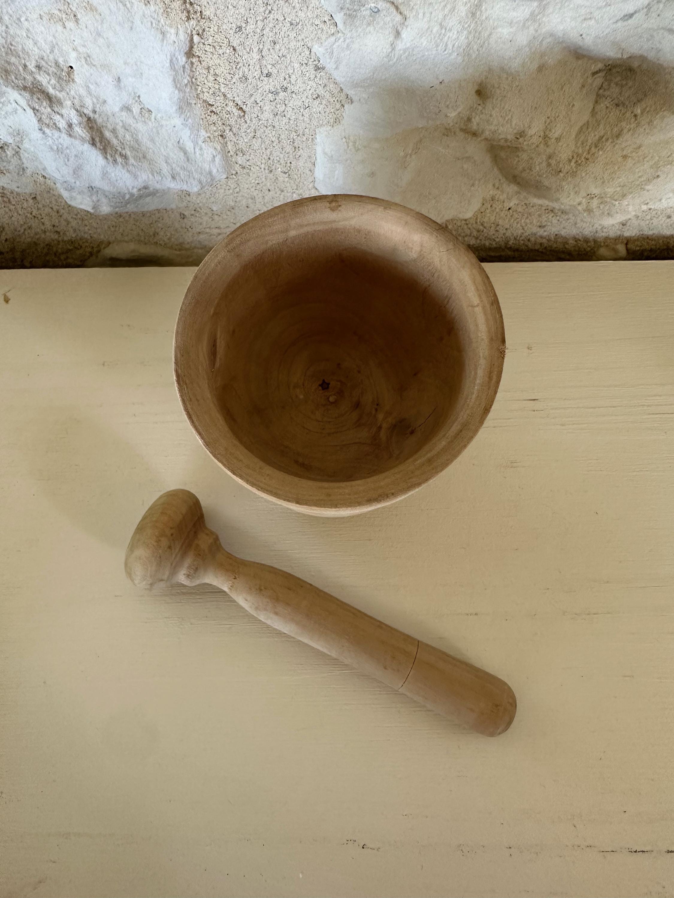 Vintage Wooden Pestal and Mortar