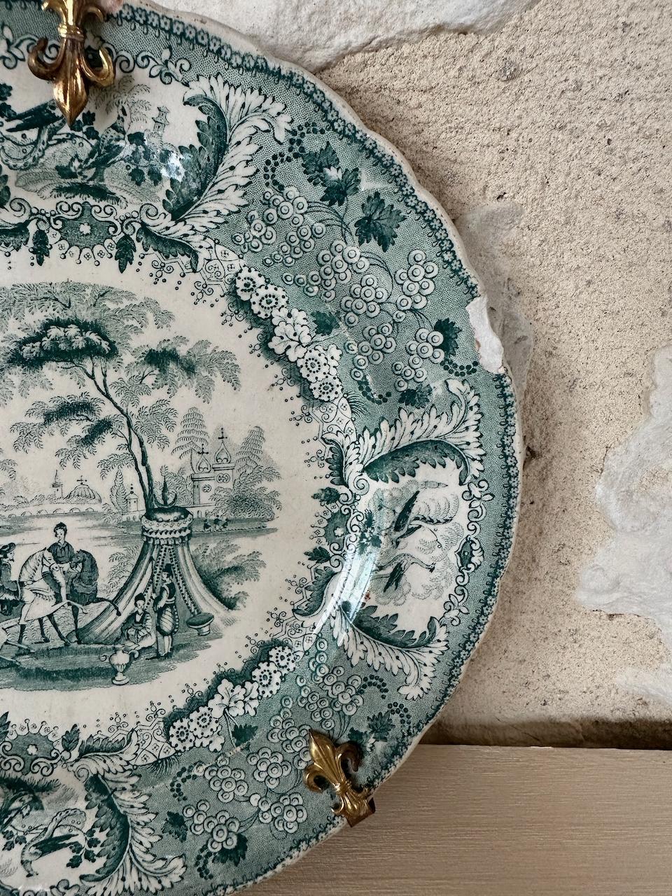 Decorative Antique Plate David Johnston Bordeaux