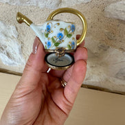 Limoges Watering Can Trinket Box