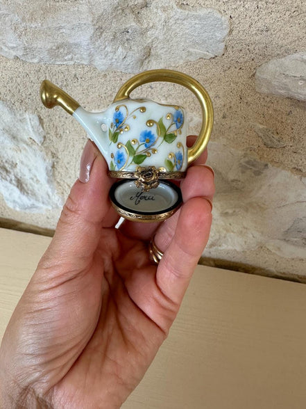 Limoges Watering Can Trinket Box