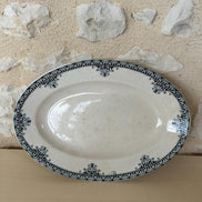 Aged Terre de Fer Oval Serving Dish
