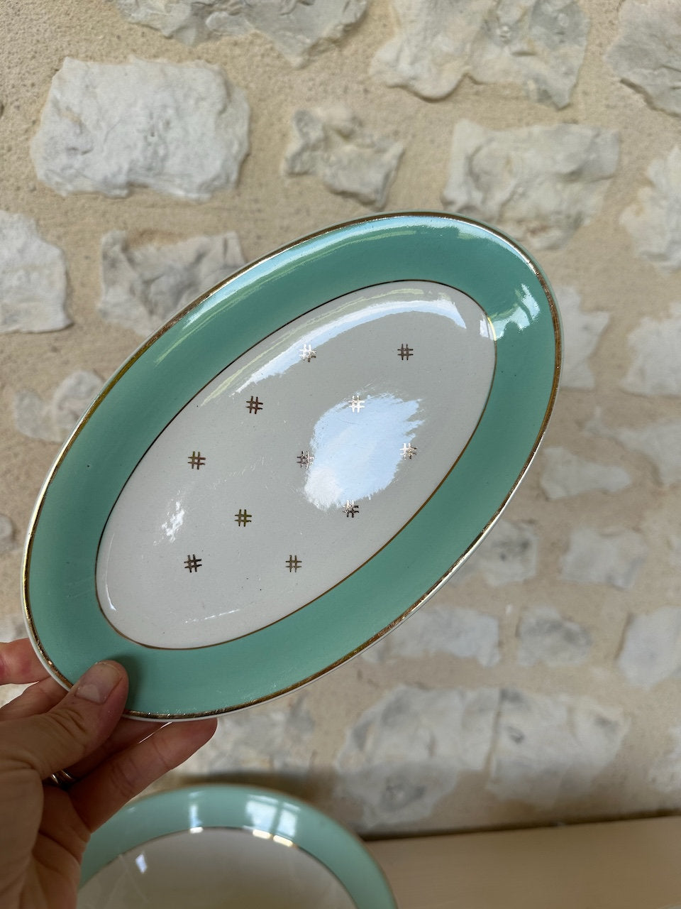 KG Luneville Pale Turquoise Dinner Service