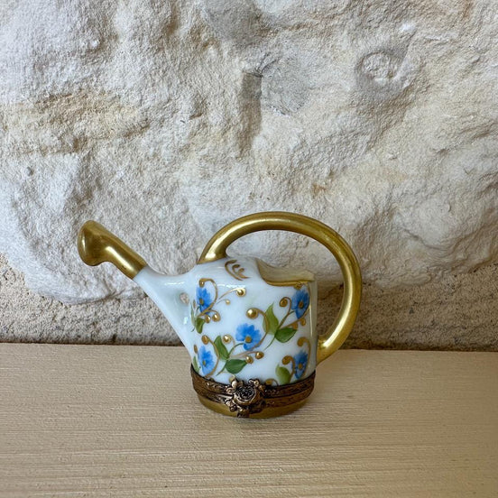 Limoges Watering Can Trinket Box