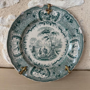 Decorative Antique Plate David Johnston Bordeaux