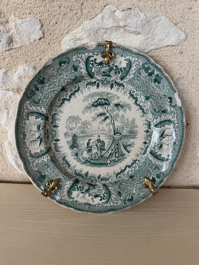 Decorative Antique Plate David Johnston Bordeaux