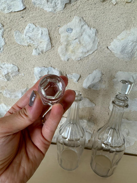 Pair of Crystal Baccarat Wine Carafes