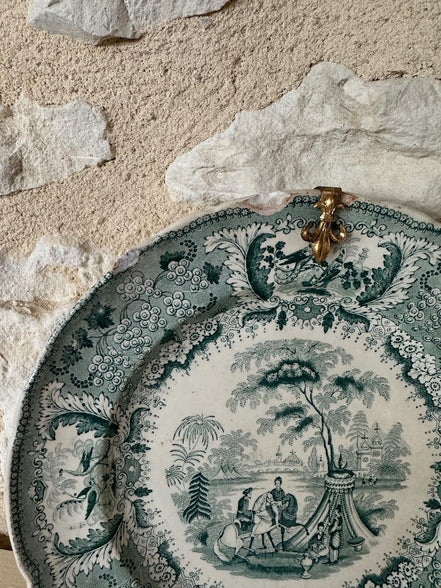Decorative Antique Plate David Johnston Bordeaux
